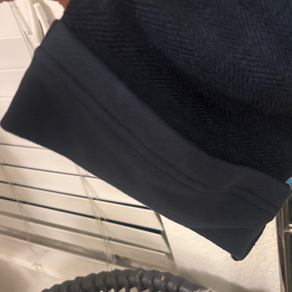 Free People Navy V-Neck Sweatshirt with Tie - Picture 7 of 7